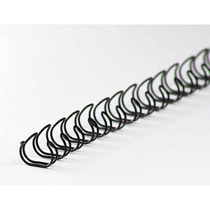 4250504511304 - 100 Drahtbinderücken schwarz für 50 Blatt 4250504511304 100 Stück 4250504511304 - 100 Drahtbinderücken schwarz für 50 Blatt 4250504511304 100 Stück