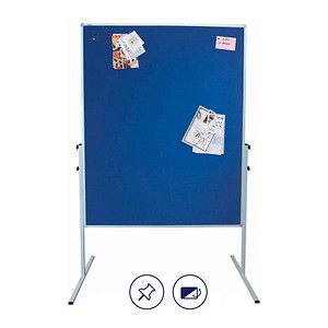 4016946182591 - Moderationstafel X-tra! Line 120x150cm blau Filz blau Filz