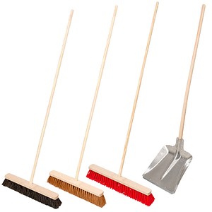 WIHEDÜ Besen-Set natur Holz 140,0 cm breit