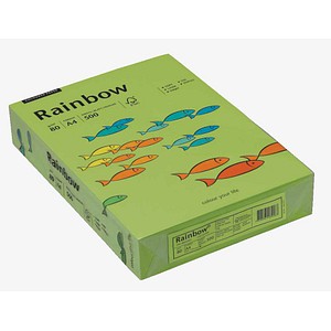 Rainbow Kopierpapier COLOURED PAPER leuchtend grün DIN A4 80 g/qm 500 Blatt