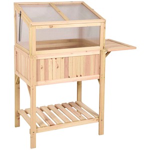 Garden Pleasure Hochbeet Holz natur, transparent rechteckig 102,5 x 50,0 x 120,0 cm, 1 St.