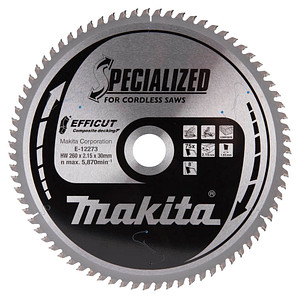 0088381572040 -  E-12273 EFFICCUT Kreissägeblatt 2600 mm 75 Zähne 0088381572040 makita