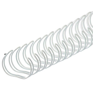 4250504511380 - 100 Drahtbinderücken weiß für 65 Blatt 4250504511380 100 Stück 4250504511380 - 100 Drahtbinderücken weiß für 65 Blatt 4250504511380 100 Stück