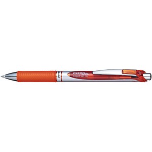 Pentel EnerGel BL77 Gelschreiber orange/silber 0,35 mm, Schreibfarbe: orange, 1 St.