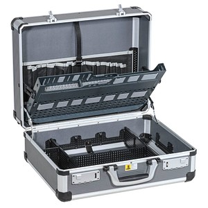 Service- und Montagekoffer Außen-LxBxH 445 x 370 x 210 mm 1 Werkzeug-Tray anthrazit kaiserkraft