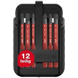 4010995431624 - Bit Set slimBit electric Schlitz ph pz PlusMinus PZ torx® 15-tlgI inkl slimBit-Boxen Gürtelhalter i kompakt mobil i vde geprüft (43162) - Wiha