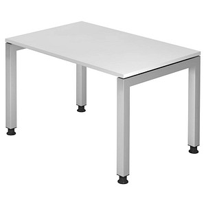 4032062035306 - J Serie Höhenverstellbar Höhenverstellbarer Schreibtisch Rechteckig Holz Silber 4 Füße 1200 x 680 mm