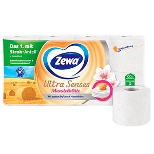 7322541748917 - Toilettenpapier Ultra Senses Mandelmilch 839290 4-lagig weiß 135 Blatt Rolle 7322541748917 8 Rolle 7322541748917 - Toilettenpapier Ultra Senses Mandelmilch 839290 4-lagig weiß 135 Blatt Rolle 7322541748917 8 Rolle