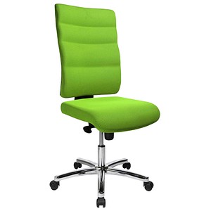 office discount Bürostuhl Unni Med Deluxe Stoff grün, Gestell chrom