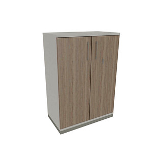 4260649681213 - fm Aktenschrank Oldenburg 4260649681213 weiß eiche natur 2 Fachböden 800 x 442 x 1133 cm