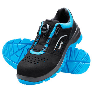 4031101776514 - uvex 2 xenova BOA Sicherheitsschuh S1P Halbschuh gelocht schwarz blau 39 11 - 9558239