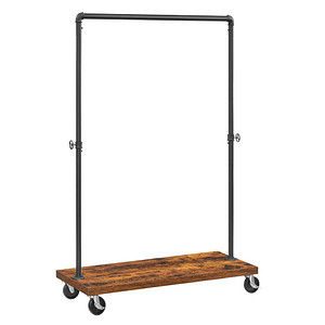 0194343014845 - Rollgarderobe braun Metall 2 Haken 1045 x 1620 cm 0194343014845 VASAGLE 0194343014845 - Rollgarderobe braun Metall 2 Haken 1045 x 1620 cm 0194343014845 VASAGLE
