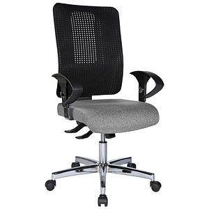 4014296747170 - Bürostuhl Open XT hellgrau   chrom mit Armlehnen bis 110kg 4014296747170 Topstar