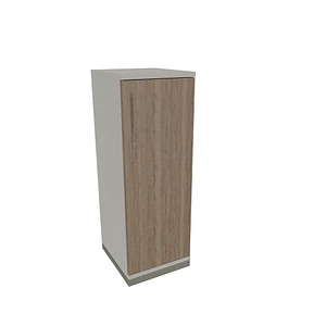 4260649681244 - fm Aktenschrank Oldenburg 4260649681244 weiß eiche natur 2 Fachböden 400 x 442 x 1133 cm