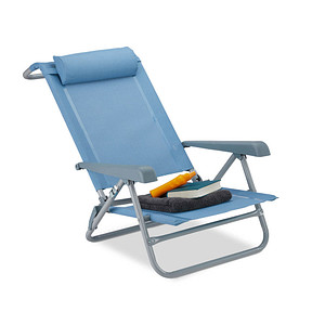 4052025929381 - relaxdays Klappstuhl mit Armlehnen blau 1 St 4052025929381 - relaxdays Klappstuhl mit Armlehnen blau 1 St