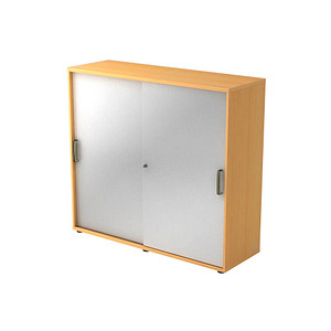 4032062131794 - Schiebetürenschrank Spanplatte 2 Fachböden abschließbar 1200 x 400 x 1100 mm Buche Braun Silber 4032062131794 - Schiebetürenschrank Spanplatte 2 Fachböden abschließbar 1200 x 400 x 1100 mm Buche Braun Silber
