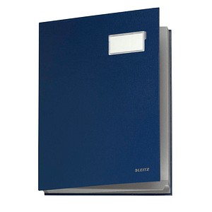 4002432311446 - Unterschriftenmappe 5700 A4 Kunststoff blau mit Einsteckschild 20 Fächer 4002432311446 Leitz 4002432311446 - Unterschriftenmappe 5700 A4 Kunststoff blau mit Einsteckschild 20 Fächer 4002432311446 Leitz