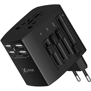 4260458924228 - Xlayer CHARGER Internationaler Reiseadapter Reisestecker universal für 220 Länder