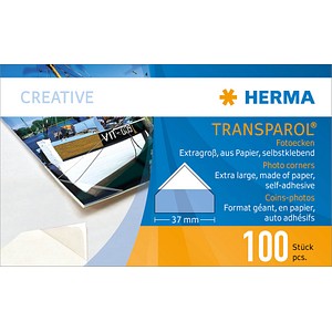 4008705701211 - Fotoecken extra gross selbstklebend 2er Streifen 4008705701211 HERMA 1302 5 Stück