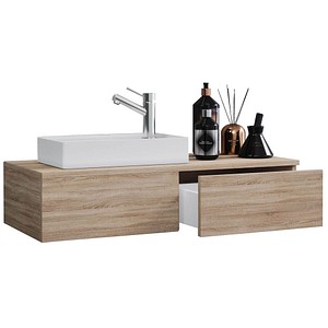 VCM my bath Badmöbel-Set Gudas 914876 sonoma-eiche 85,0 x 35,0 x 14,0 cm