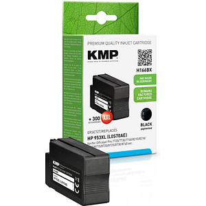 KMP H166BX  schwarz Druckerpatrone kompatibel zu HP 953XL (L0S70AE)