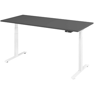 4032062320631 - Base Lite elektrisch höhenverstellbarer Schreibtisch grafit rechteckig T-Fuß-Gestell weiß 1800 x 800 cm