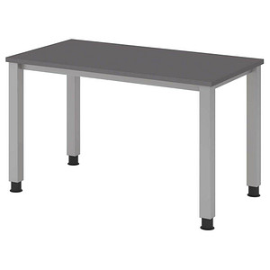 4032062322314 - QS612 Schreibtisch grafit rechteckig 4-Fuß-Gestell silber 1200 x 672 cm 4032062322314 - QS612 Schreibtisch grafit rechteckig 4-Fuß-Gestell silber 1200 x 672 cm