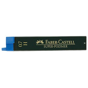 4005401000457 - FABER-CASTELL SUPER-POLYMER Feinminen-Bleistiftminen schwarz H 07 mm 12 St