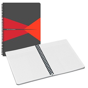 4002432112487 - Collegeblock 4498-00-25 Office Muster kariert   kariert Rand beidseitig A5 90g grau 90 Blatt 4002432112487 Leitz
