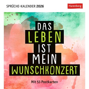 9783840037535 - Positive-Sprüche-Kalender Postkartenkalender 2026 - Mit 53 Postkarten