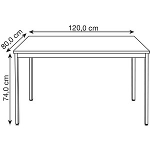 3700245505588 - Schreibtisch 128REA 65-130cm (H) 120x80cm (BxT) rechteckig ahorn silber 3700245505588 SODEMATUB 3700245505588 - Schreibtisch 128REA 65-130cm (H) 120x80cm (BxT) rechteckig ahorn silber 3700245505588 SODEMATUB