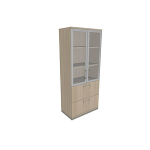 4260429767458 - fm Aktenschrank Oldenburg 4260429767458 akazie 2 Fachböden 800 x 442 x 1869 cm