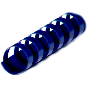 4250504520719 - Plastikbinderücken BRP120-BL blau US-Teilung 21 Ringe auf A4 85 Blatt 12mm 100 Stück 4250504520719 100 Stück