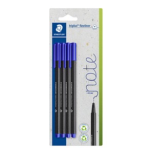 4007817165867 - STAEDTLER triplus® Fineliner blau 03 mm 4 St