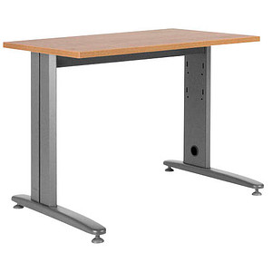 8427951920003 - Schreibtisch Metal 2000AC08 65-130cm (H) 120x60 (BxT) rechteckig eiche   grau 8427951920003 Rocada