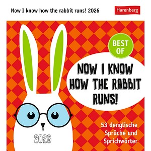9783840036521 - Now I know how the rabbit runs Postkartenkalender 2026 - 53 denglische Sprüche und Sprichwörter