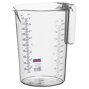 4007228937503 - - Messkanne 2000 ml Polypropylen transparent D151xH206mm Griff offen 4007228937503 - - Messkanne 2000 ml Polypropylen transparent D151xH206mm Griff offen