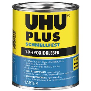 4026700456950 - 3 x Uhu 2-Komponenten-Epoxidhartkleber plus schnellfest Härter Dose 88