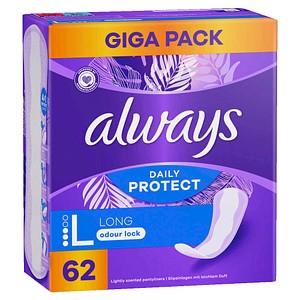 always Slipeinlagen Daily Protect Long, 62 St.
