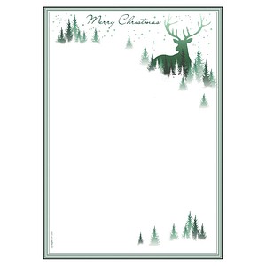 4004360809057 - Weihnachtsmotiv-Papier Christmas Forest 90g-Feinpapier 25 Blatt A4 Inkjet- & Laserdrucker