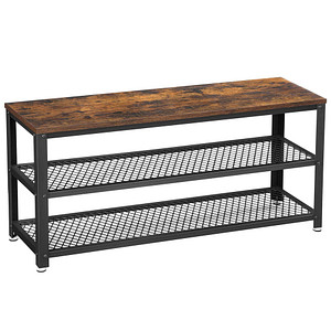 0194343012742 - Songmics - vasagle Schuhbank Schuhregal mit 2 Ablagen Schuhorganizer 100 x 30 x 45 cm für Eingangsbereich Flur Wohnzimmer Metallgestell 0194343012742 - Songmics - vasagle Schuhbank Schuhregal mit 2 Ablagen Schuhorganizer 100 x 30 x 45 cm für Eingangsbereich Flur Wohnzimmer Metallgestell