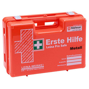 4011166211076 - Erste Hilfe-Koffer Pro Safe DE ABS-Kunststoff Orange Inhalt gem DIN 13157 Metall