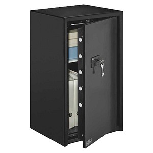 BURG WÄCHTER Möbeltresor PRS 580 K Sicherheitsstufe S2 nach EN14450 mit Feuerschutz schwarz 49,5 x 44,5 x 82,0 cm