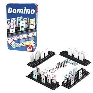 Schmidt MBS Domino in Metalldose Geschicklichkeitsspiel