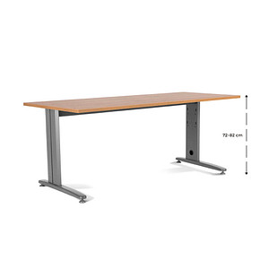 8427951204905 - Schreibtisch Metal 2004ACR08 manuell höhenverstellbar 72-82cm (H) 200x80cm (BxT) rechteckig eiche grau 8427951204905 Roca 8427951204905 - Schreibtisch Metal 2004ACR08 manuell höhenverstellbar 72-82cm (H) 200x80cm (BxT) rechteckig eiche grau 8427951204905 Roca