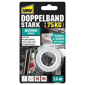 4026700468908 - Doppelband stark ablösbar 19 mm x 15 m Klebepads - UHU