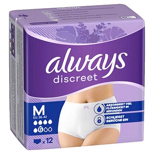 always Inkontinenzhosen discreet M, 12 St.
