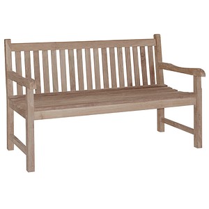 4041908076038 - Teak Garten Bank Solo 3-Sitzer Sitzbank Essbank Möbel Holzbank