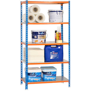 8435104912737 - Simonrack Schwerlastregal KIT SIMONCLICK PLUS 5 500 + Gratis Deutschland-Schal 457100024201055 orange blau verzinkt 1000 x 500 x 2000 cm 8435104912737 - Simonrack Schwerlastregal KIT SIMONCLICK PLUS 5 500 + Gratis Deutschland-Schal 457100024201055 orange blau verzinkt 1000 x 500 x 2000 cm