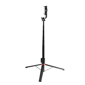 4007249046628 - Fancy Stand 170 Selfie Stick Schwarz inkl Smartphonehalter Bluetooth Integriertes Stativ